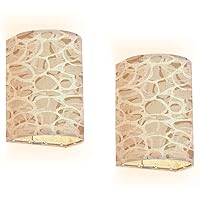 Rechargeable Sconces Set of Two Seamless osteoporosis texture Visualization bone tissue damaged Adjustable Brightness Fabric Wall Lamps Wireless Lights Fixtures for Bedroom Living Room Hallway