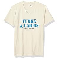 Printed Turks & Caicos Graphic Premium Fitted Sueded V-Neck