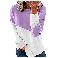 Womens Tops Fashion Long Sleeve Shirts Printed Sweatshirt Casual Loose Fit Tunic Pullover 2024 Fall Clothes
