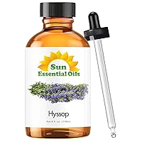 Sun Essential Oils 4oz - Hyssop Essential Oil - 4 Fluid Ounces