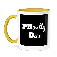 3dRose Phd, Phinally Done Mug, 11 oz