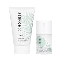 Sensitive Skincare Bundle | Daily Calm Lightweight Moisturizer + Foaming Cream Cleanser | Hyaluronic Acid + Calming Phyto-Blend | EWG Verified, Vegan + Cruelty Free | 1.7 fl oz, 4 fl oz