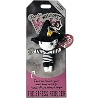 Watchover Voodoo - String Voodoo Doll Keychain – Novelty Voodoo Doll for Bag, Luggage or Car Mirror - Stress Reducer Voodoo Keychain, 5 inches