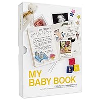 Suck UK | Baby Journal | Baby Book Journal & Memory Book | Pregnancy Journals For First Time Moms | Baby Shower Gifts & New Mom Gift | Includes Baby Photo Albums & Space To Record Baby Milestone