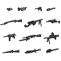 26 Pieces Building Brick Guns Toys, Military Weapons Pack WW2 Army Accessories Set for Figures, Compatible with Compatible with Lego Parts and Pieces for Boys