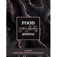 Food Sensitivity Journal: 3-Month Food Diary and Symptom Tracker in 8.5”x11” size | Black Marble Food Sensitivity Journal: 3-Month Food Diary and Symptom Tracker in 8.5”x11” size | Black Marble Paperback