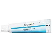 Dukal Dawn Mist Fluoride Toothpaste, 0.85 oz, Laminated Tube, Pack of 720