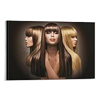 Barber Shop Wall Decorative Poster Ladies Classic Hairstyle Art Poster Hairdressing Salon Poster (4) Wall Art Paintings Canvas Wall Decor Home Decor Living Room Decor Aesthetic Prints 08x12inch(20x30