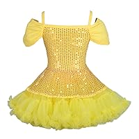 Lito Angels Girls' Sequined Pettidress Dancewear Dress Pettiskirt Pageant Party