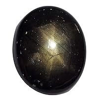 8.27 Ct. Natural Oval Cabochon Black Star Sapphire Thailand Loose Gemstone