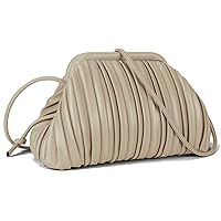 GLITZALL Clutch Purse and Dumpling Bag for Women,Designer Cloud Handbag and Ruched Bag with Detachable Shoulder Strap