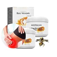 2Pcs Bee Venom Cream, Australian Bee Venom Cream, New Zealand Bee Venom Cream,Exfoliating, Melanin, Moisturizing Body Cream (White)
