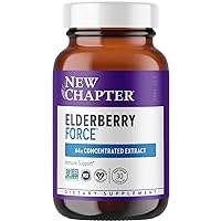 Vegan Elderberry Capsules with 64x Concentrated Black Elderberry + Black Currant for Comprehensive Immune Support, Non-GMO Project Verified, Gluten Free, Certified Vegan, 30 Count