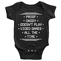 Threadrock Baby Daddy Doesn't Play Video Games All The Time Infant Bodysuit