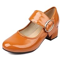 Comfortable Mary Jane Pumps Women Block Low Heels Cute Dress Shoes Round Toe School Shoes Vintage Pumps