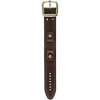 Hadley-Roma Men's MSM912RA-180 18-mm Black Genuine Leather Watch Strap