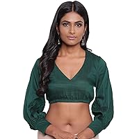 Women's Customized Readymade Blouse For Sarees Indian Designer Custom Bollywood Padded Stitched Choli Crop Top