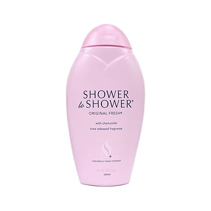 SHOWER TO SHOWER Body Powder Original Fresh 8 oz (Pack of 4)