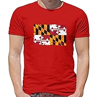 Maryland Grunge Style Flag - Mens Premium Cotton T-Shirt
