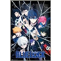 Blue Lock - Framed Manga/Anime TV Show Poster (The Team/Shattered Glass) (Size: 24