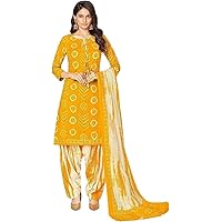 Designer Churidar Dress and Printed Work Ready to Wear Punjabi Patiyala Dupatta Suits