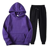 Men's Tracksuits,Track Suits For Men Set Hoodies Pullover 2 Piece Hooded Athletic Sweatsuits Jogger Outfits