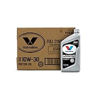 Valvoline Advanced Full Synthetic SAE 10W-30 Motor Oil 1 QT, Case of 6