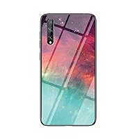 IVY Tempered Glass Starry Sky Case for Huawei Enjoy 10 Case - A
