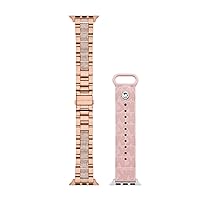 Michael Kors Band for Apple Watch; Stainless Steel Smart Watch Bands for Women; Compatible with Apple Watch 38mm, 40mm, 41mm
