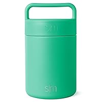 Simple Modern Food Jar Thermos for Hot Food | Reusable Stainless Steel Vacuum Insulated Leak Proof Lunch Storage for Smoothie Bowl, Soup, Oatmeal | Provision Collection | 12oz | Island Jade