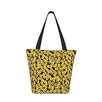 RFSHOP Seamless Sequin Pattern Eco Bag Tote Bag Women's Shopping Bag Mothers Bag Handbag Work Bag Storage Bag Shoulder Bag Lightweight Shopping Bag, coloured