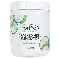 ForPro Cracked Heel Eliminator, Fresh Cucumber Scent, Intensive Repair Treatment for Rough, Dry & Cracked Heels, Reduces Calluses & Skin Build Up, 60 oz.