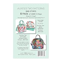 Aunties Two Patterns Bag Stays Size E 13in Pattern