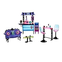 Monster High Playset, The Coffin Bean with Spooky Doll-Sized Cafe Furniture & Coffee Shop Accessories Including Drinks, Snacks & 2 Pets