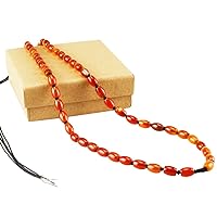 Fashion Jewelry Necklace Natural Red Carnelian, Agate Beaded Necklace,22 Inches,7mm Beads