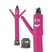 LookOurWay Air Dancers Wacky Waving Inflatable Tube Man Set - 7ft Tall Advertising Air Dancer Waving Man Inflatable Tube Guy with Sky Dancer Blower - Pink
