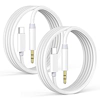 USB C to 3.5mm Aux Audio Cable (2-Pack), Apple MFi Certified Hi-Fi Sound Stereo Jack Cord Audio Aux Input Adapter for iPhone15/15 Plus /15 Pro Max, iPad Pro Galaxy to Car, Speakers, Headphone -3.3FT
