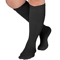 ABSOLUTE SUPPORT 15-20mmHg Medical Compression Knee Socks Up to 7XL for Women & Men For Circulation, Lymphedema, A505