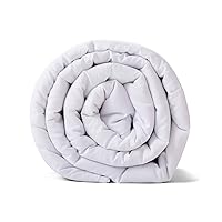 King Size Weighted Blanket | 80''x90'',30lbs | for Single or Double | Premium Cotton Material with Glass Beads | White