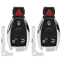 2× Keyless Entry Remote Ignition Key Fob Replacement for Mercedes-Benz E350 ML350 SLK300 CLK350 SLK350 R350 ML450 CL550 GL550 CLK ML S G K 2003 2004 2005 2006 2007 2008 2009 2010 2011 2012 2013 2014