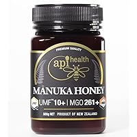 Manuka Honey UMF 10+ (MGO 261+) Pure New Zealand Honey, 1.1 lb (500g)