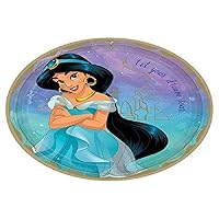 Enchanting Disney Princess Jasmine Round Paper Plates - 9