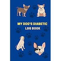 My Dog's Diabetic Log Book : Diabetes Blood Sugar Log Book For your Daily Tracking of Glucose Monitor Log Book,: Easy Daily Tracker To Record ... Log Book | Breakfast, Lunch, Dinner, Bed