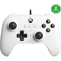 8Bitdo Ultimate Wired Controller for Xbox Series X, Xbox Series S, Xbox One, Windows 10 & Windows 11 - Officially Licensed (White)