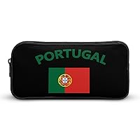 Portugal Flag Pencil Case Durable Pencil Bag Large Capacity Storage Pen Pouch