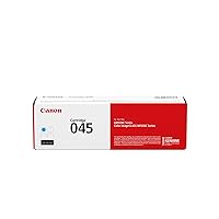 Canon Genuine Toner, Cartridge 045 Cyan (1241C001), 1 Pack, for Canon Color imageCLASS MF634Cdw, MF632Cdw, LBP612Cdw Laser Printer