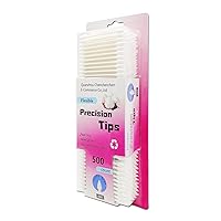 500 Pieces Precision Tips,Double Pointed Cotton Swabs with Paper Stick for Makeup & Cleaning