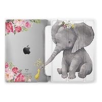 Floral Cute Elephant Trifold Case for Apple iPad Mini 1 2 3 4 5 Air 2 3 Pro 9.7 10.5 11 12.9 9.7 inch 2017 2018 2019