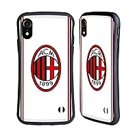 Head Case Designs Officially Licensed AC Milan Away 2017/18 Crest Kit Hybrid Case Compatible with Apple iPhone XR