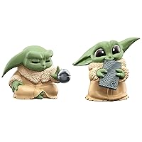 STAR WARS The Bounty Collection Series 5, 2-Pack Grogu Figures, 2.25-Inch-Scale Force Focus, Beskar Bite, Toy for Kids Ages 4 and Up